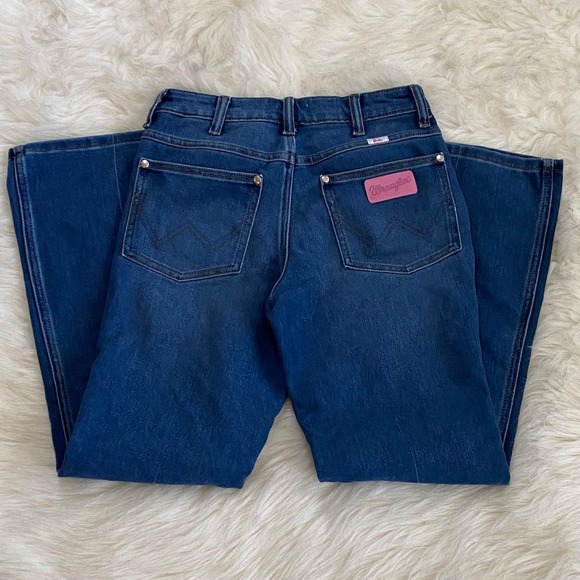 Wrangler Denim - Wrangler Barbie Jeans Womens Size 27 Blue Denim Flare Leg Y2K Retro